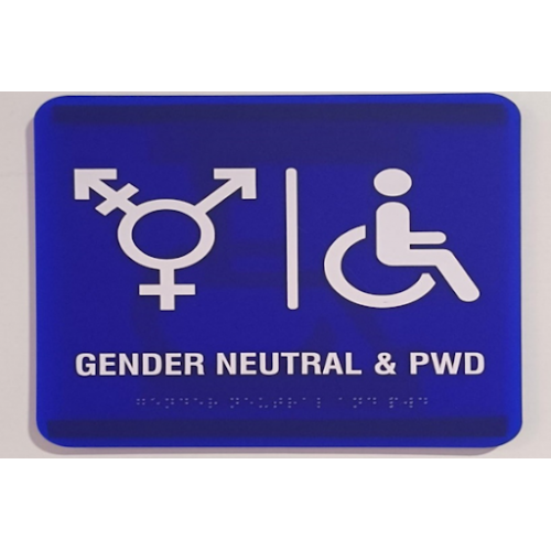 Vinyl Sunboard With Lamination Gender Neutral Braille Signage (Only Printed) Thickness: 3mm Size: 9x9 Inch