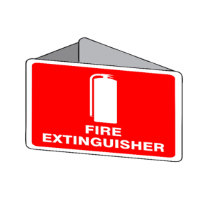 Vinyl Sunboard With Lamination Fire Extinguishers Radium Signage Size: 2 Faces-225x225mm