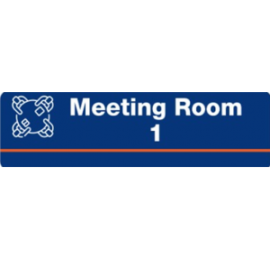 Vinyl Sunboard With Lamination Meeting Room 1 & 2 Signage Size: 3 x 8 Inch Thickness: 3mm