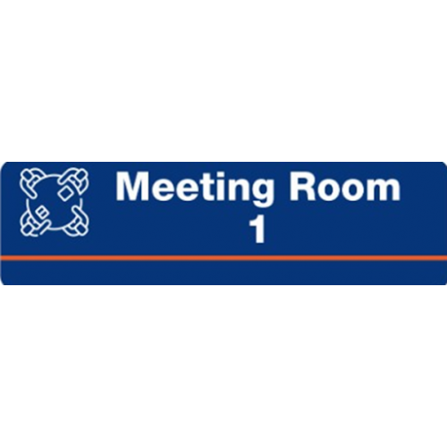 Vinyl Sunboard With Lamination Meeting Room 1 & 2 Signage Size: 3 x 8 Inch Thickness: 3mm