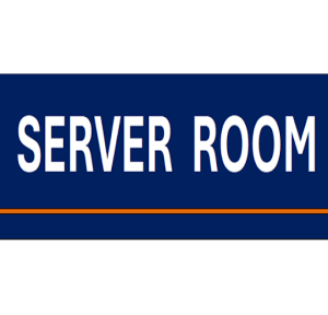 Vinyl Sunboard With Lamination Server Room Signage Size: 4 x 8 Inch Thickness: 3mm
