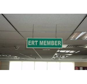 Acrylic Transparent ERT Member Signage With Chain Size: 11 x 4 Inch Thickness: 3mm