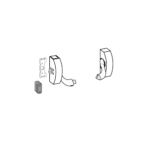 Dormakaba Single Point Locking PHA 2102 F Modular For Fire and Smoke Check Doors Silver
