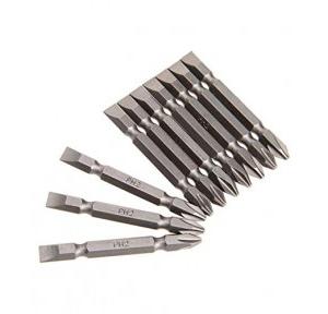 Star Bit Screwdriver Plus and Minus Bit Set 10 Pieces, Length: 2.5 Inch Approx