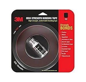 3M High Strength Bonding Tape Black Color Size 12mm X 5 Mtr