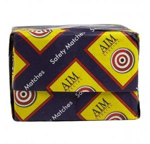 AIM Match Box 25 Sticks Pack of 10