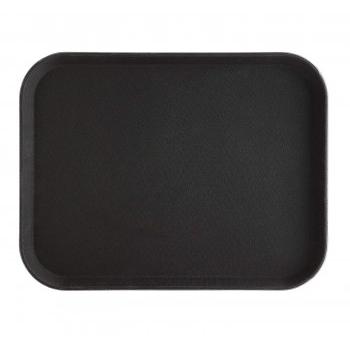 Anti Skid Tray Rectangle Shape Size 18 x 14 Inch Black Color
