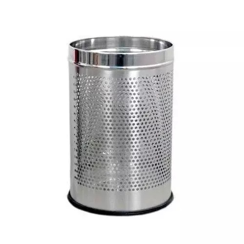 Perforated Open Top Dustbin SS202 6 Ltr 7 X 10 Inch
