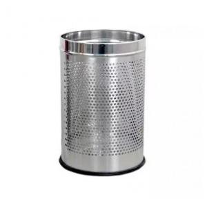 Perforated Open Top Dustbin SS202 10 Ltr 8 X 12 Inch