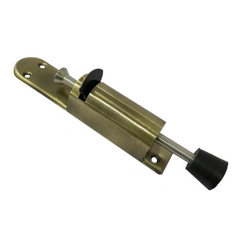 Madhuli Door Stopper Brass Finish Foot Operated Dimension: 3x3x15 CM