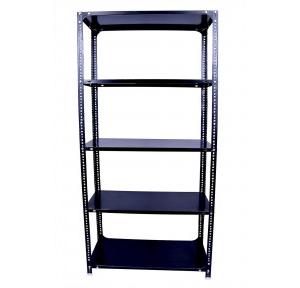 MS Slotted Angle Rack 5 Compartments Size 84x36x18 Inch Angle 14 Gauge Shelf 18 Gauge Color Grey Weight Capacity 550Kg Approx Each Rack Power Coated