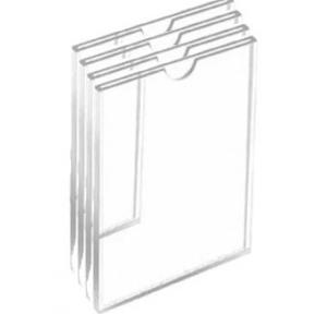 Checklist Holder Acrylic A4 Size (Portrait), 4 Slide holder, Thickness: 3mm, Transparent