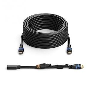 Blue Rigger HDMI Cable in-Wall High Speed 10.2Gbps CL3 Rated Supports 4K 30Hz, Ultra HD, 3D, 1080p, 75 Feet