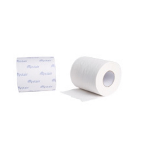 Mystair Bath Natural Tissue Rolls, 375 Pulls