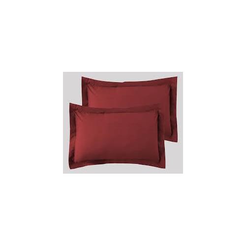 Pillow Cover Size 18x27 inch Colour Maroon, Material Polycotton