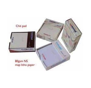 ChitPad with Water Mark Printing 80GSM Paper Size 3x3.25 mm 80-85 Sheets Approx