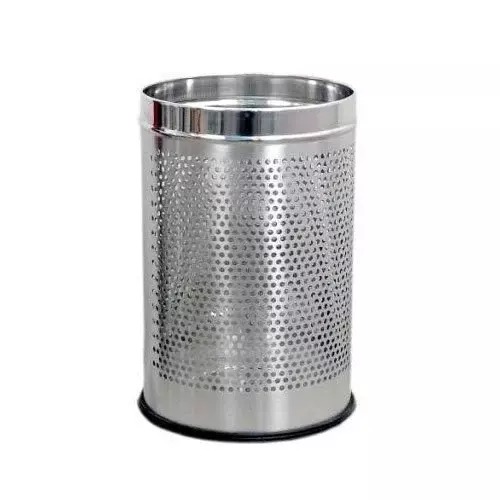 Perforated Open Top Dustbin SS202 20 Ltr 8 X 24 Inch