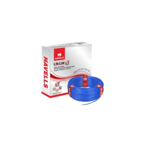 Havells PVC Industrial Cable Lifeline HRFR 1.5 Sqmm Single Core, 1 Mtr (Blue)