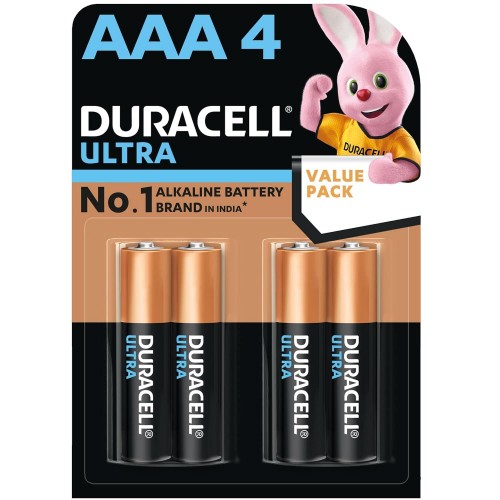 Duracell Alkaline Battery  (Pack of 4 Pcs) AAA 1.5V