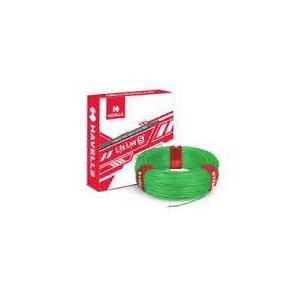 Havells Life Guard Single Core FR-LSH PVC Insulated Industrial Cables WHFFFNGL11X07 1 Sqmm 180 Mtr (Green)
