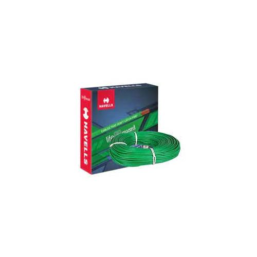 Havells Life Guard Single Core FR-LSH PVC Insulated Industrial Cables WHFFFNGL11X57 1.5 Sqmm 180 Mtr (Green)