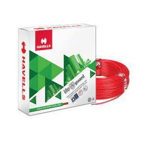 Havells Life Guard Single Core FR-LSH PVC Insulated Industrial Cables WHFFFNRL12X57 2.5 Sqmm 180 Mtr (Red)