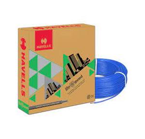 Havells Life Guard Single Core FR-LSH PVC Insulated Industrial Cables WHFFFNBL14X07 4 Sqmm 180 Mtr (Blue)