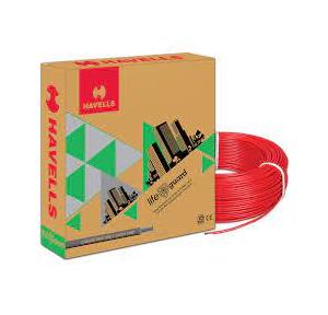 Havells Life Guard Single Core FR-LSH PVC Insulated Industrial Cables WHFFFNRL16X07 6 Sqmm 180 Mtr (Red)