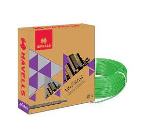 Havells Life Shield Single Core HFFR Insulated Industrial Cables WHFFZNGL11X07 1 Sqmm 180 Mtr (Green)