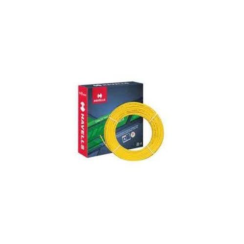 Havells Life Shield Single Core HFFR Insulated Industrial Cables WHFFZNYL12X57 2.5 Sqmm 180 Mtr (Yellow)
