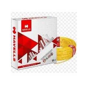 Havells Life Shield Single Core HFFR Insulated Industrial Cables WHFFZNYL16X07 6 Sqmm 180 Mtr (Yellow)