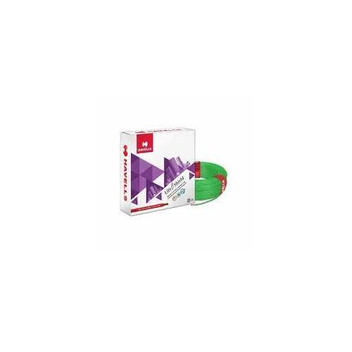 Havells Life Shield Single Core HFFR Insulated Industrial Cables WHFFZNGL16X07 6 Sqmm 180 Mtr (Green)