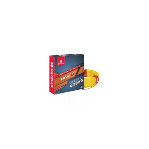 Havells Life Line Single Core FR PVC Insulated Industrial Cables WHFFDNYL12X57 2.5 Sqmm 180 Mtr (Yellow)