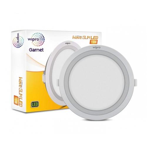 Wipro Garnet Round Led Wave Panel Light DH11540 16.8L x 16.8W x 2.8H cm 15W 4000K Neutral White 150mm