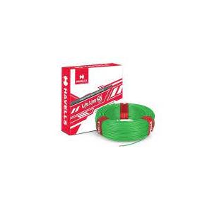 Havells Life Line Single Core FR PVC Insulated Industrial Cables WHFFDNGF1X75 0.75 Sqmm 200 Mtr (Green)