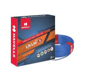 Havells Life Line Single Core FR PVC Insulated Industrial Cables WHFFDNBF11X0 1 Sqmm 200 Mtr (Blue)