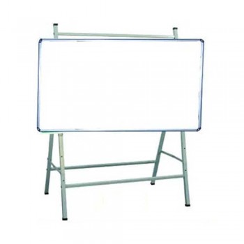 Alkosign Non Magnetic White Board Size: 1200 x 1500 mm ATRW 120150 With 4 Leg Stand AWBS/4L-120150