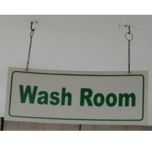 Sunboard Rest Room Signage Foam Type Size: 200x200mm Thickness: 5mm