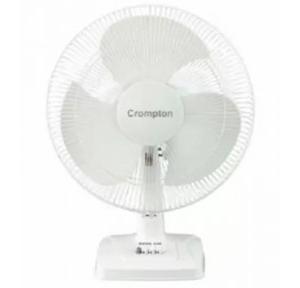 Crompton Table Fan High Flo Neo 3 Blade 400mm 58W White