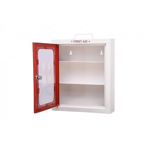 Spylock Heavy Metal Wall Mounted First Aid Box Color Red & White Dimensions 15L x 5W x 10H CM