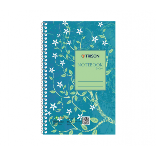 Trison Spiral Notebook No 4 (5 Subjects Separator) A5 300 Pages 65 GSM