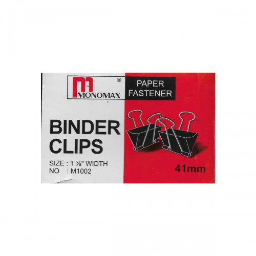 Makson Binder Clip 41mm Pack of 12