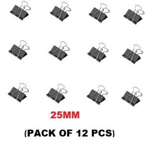 Makson Binder Clip 25mm Pack of 12