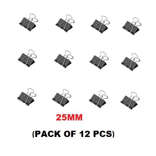 Makson Binder Clip 25mm Pack of 12