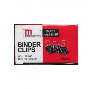 Makson Binder Clip 19mm Pack of 12
