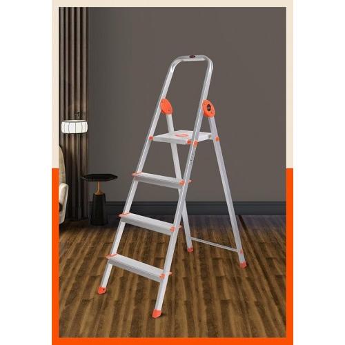 Bathla Advance 4 Step Foldable Aluminium Ladder Orange Foldable Aluminum