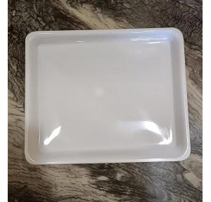 Acrylic Rectangular Serving Tray Size: 12x10 Inch White