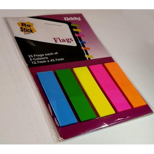 Oddy Polyster Strip RSN-Flags 5 Color Size: (12.7x44.3)mm (125 Sheets)