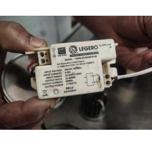 Legero Constant Current Led Driver 17W 400mA 240VAC 15DRLED3944010140