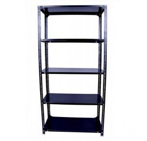 MS Slotted Angle Rack With 4 Compartments 5 Shelve Including Top Size 84x36x24 Inch Angle 14 Gauge Shelf 16 Gauge Color Blue Weight Capacity 500Kg With Installation